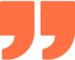 Orange quotation marks on black background.